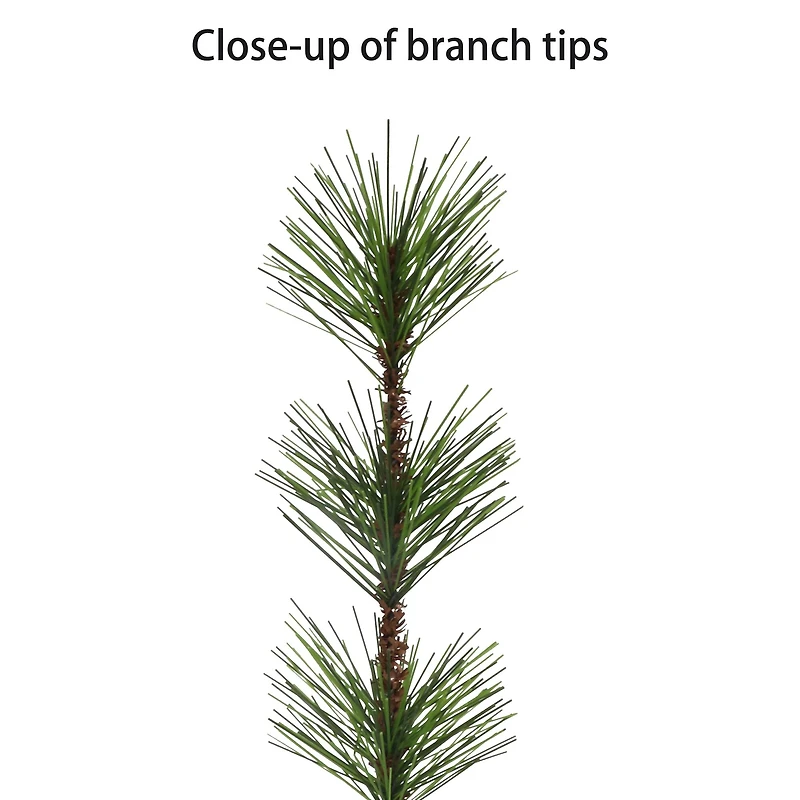 4ft. Pre-Lit Spruce Artificial Potted Christmas Tree in Rattan Base, Clear Lights