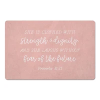 18" x 27" Clothed with Strength Dignity Floor Mat