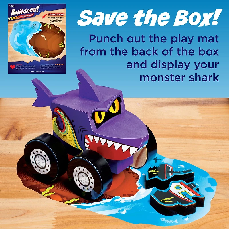 Creativity for Kids® Buildeez!™ Chomper Monster Shark Easy Wooden Model Kit