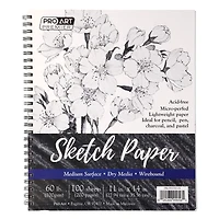 Pro Art® Premium Wire-Bound Sketch Paper Pad