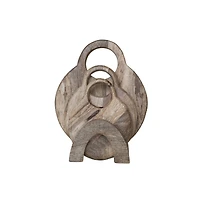 Hello Honey® 3-Piece Round Mango Wood Cutting Boards with Stand