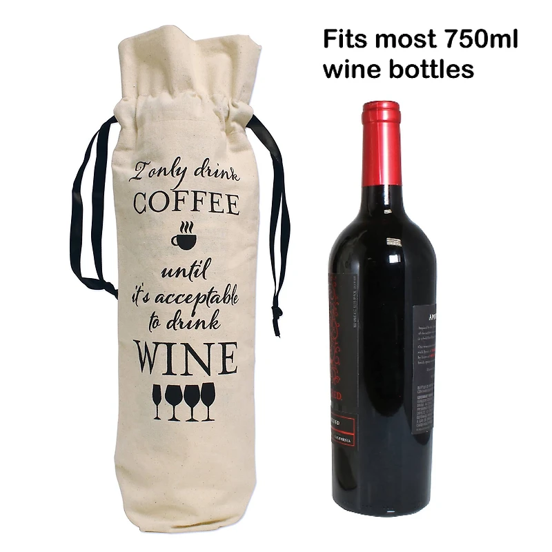 Personality Case™ Coffee Canvas Wine Bag