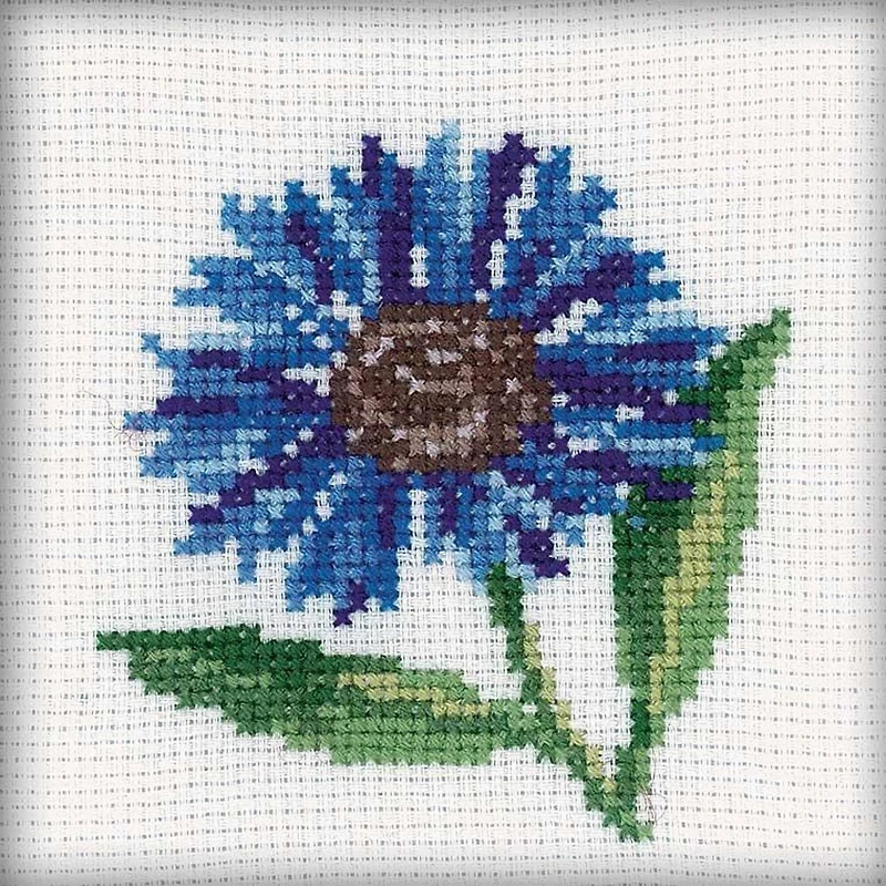 RTO Cornflower Counted Cross Stitch Kit
