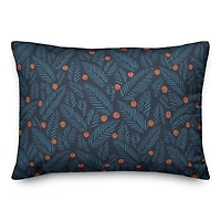 Simple Christmas Foliage Throw Pillow