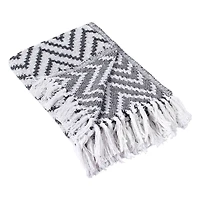 DII® Black Large Chevron Throw
