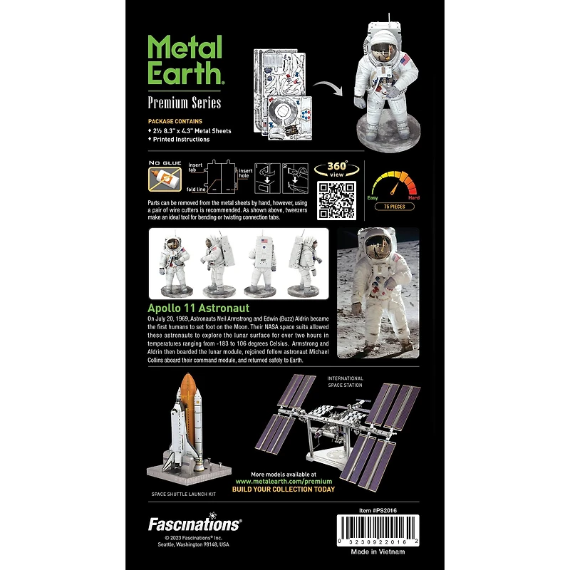 Metal Earth® Premium Series Apollo 11 Astronaut Steel Model Kit