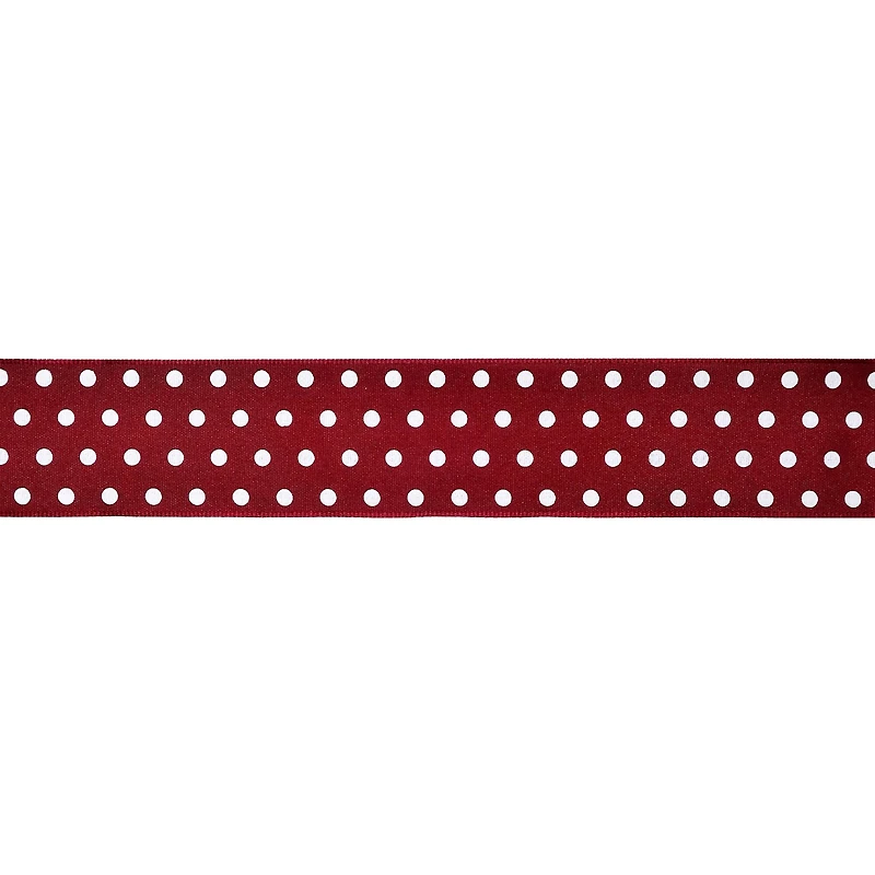 1.5" x 3yd. Taffeta Wired Polka Dot Ribbon by Celebrate It