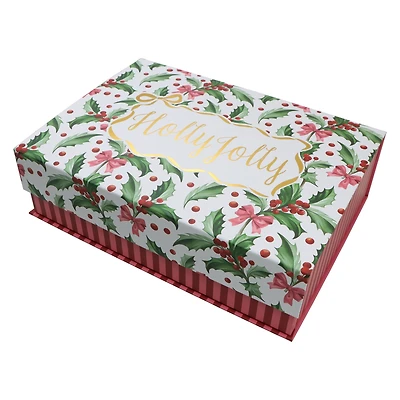 Small Holly Jolly Decorative Box by Ashland®