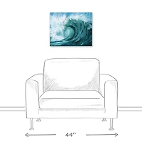 Tidal Wave 20" x 16" Canvas Wall Art