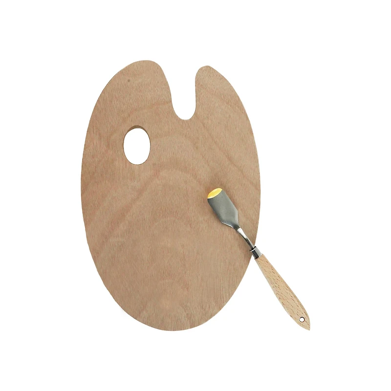 7.75" x 11.75" Wood Paint Palette