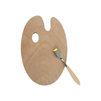 7.75" x 11.75" Wood Paint Palette
