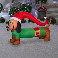 4ft. Airblown® Inflatable Christmas Weiner Dog