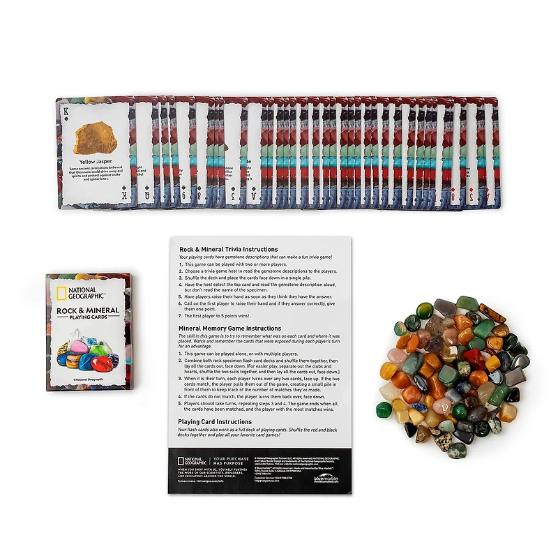 National Geographic™ S.T.E.M. Rock & Mineral Card Games