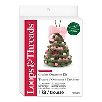 Intermediate Christmas Tree Amigurumi Crochet Ornament Kit by Loops & Threads®