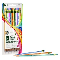 Ticonderoga® #2 Soft Neon Stripes Pre-Sharpened Pencils, 6 Packs of 10