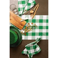 DII® Shamrock Green Buffalo Check Dishtowels, 3ct.