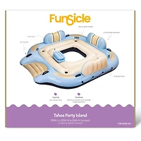 Funsicle 9ft. Tahoe Party Island Inflatable Water Float