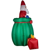10ft. Airblown® Inflatable Giant Animated Santa in a Gift Sack