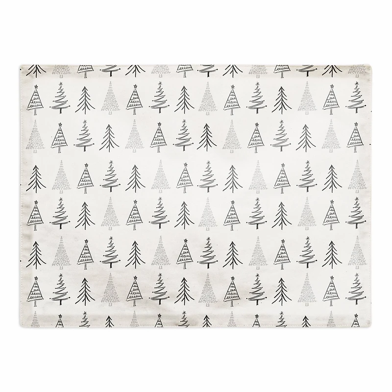 Designs Direct Christmas Trees 18" x 14" Cotton Twill Placemat
