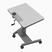 Luxor Student Sit Stand Desk with Crank Handle