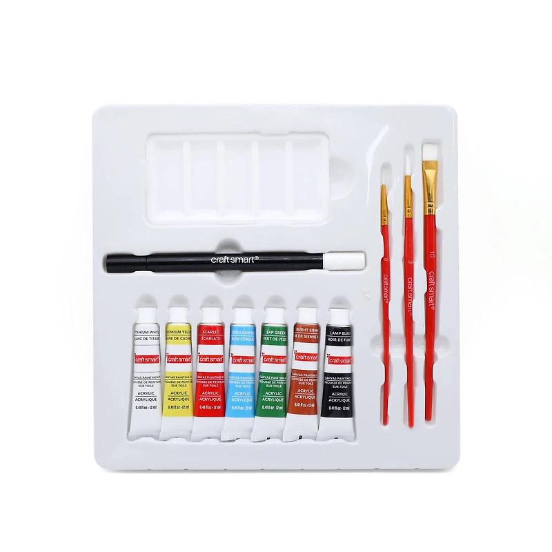 11" x 11" Santa & Woodland Critters Canvas Painting Kit by Artist's Loft™