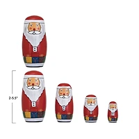 Hello Honey® Santa Wood Nesting Doll Set