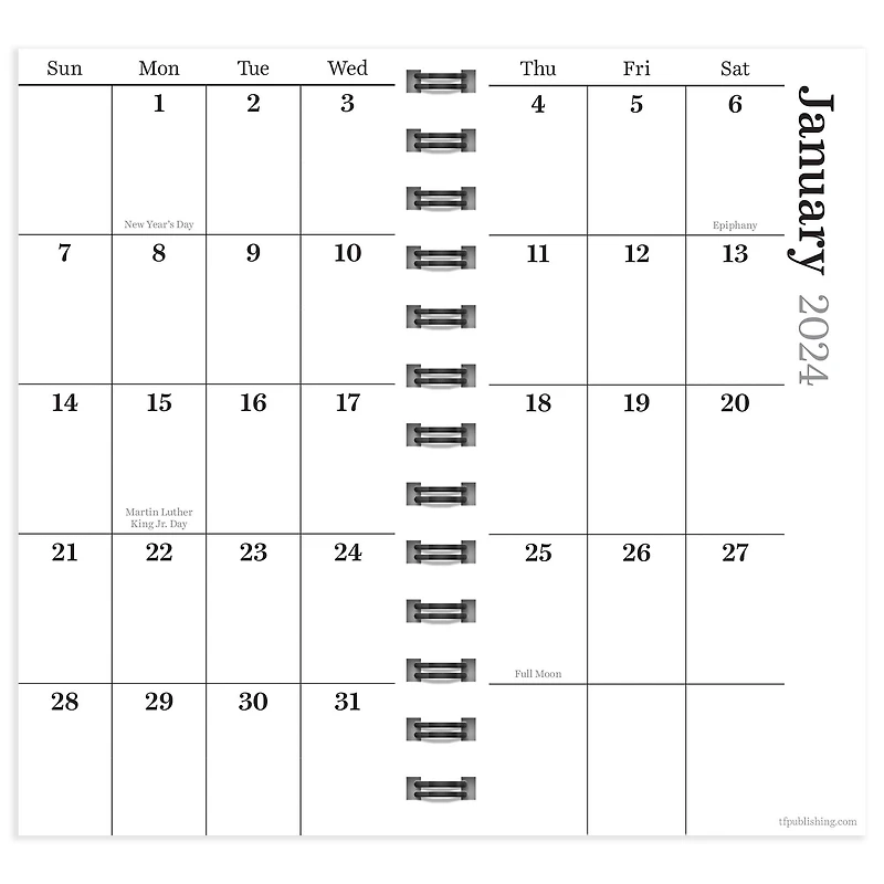 TF Publishing 2024 Daisy Days Small Weekly Monthly Planner