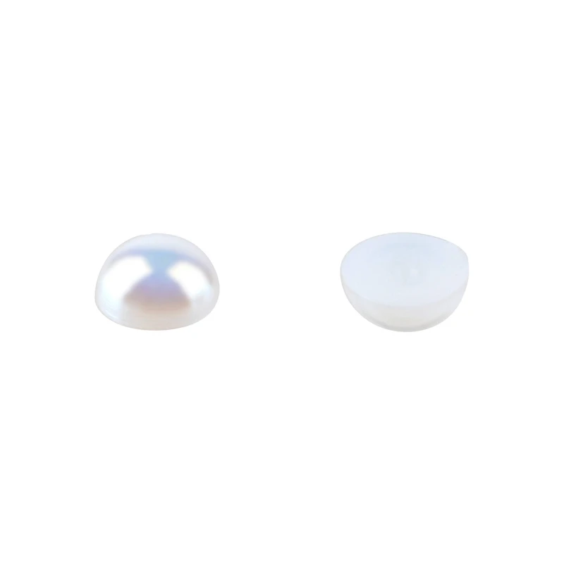7.5mm White AB Round Flatback Plastic Pearls, 4,000ct. by Bead Landing™