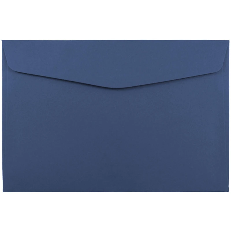 JAM Paper 6" x 9" Presidential Blue Booklet Premium Envelopes, 25ct.