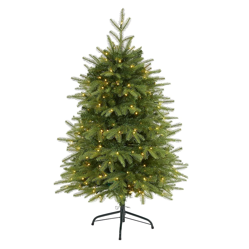 4ft. Pre-Lit Vancouver Fir Artificial Christmas Tree, Clear LED Lights