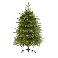 4ft. Pre-Lit Vancouver Fir Artificial Christmas Tree, Clear LED Lights