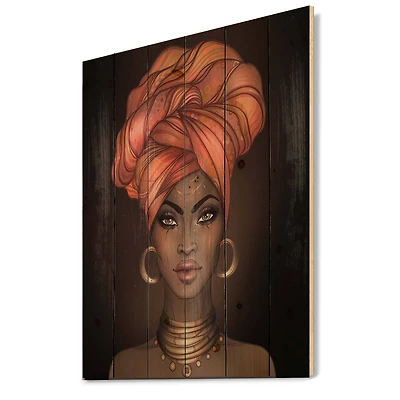 Designart - African American Woman with Turban V