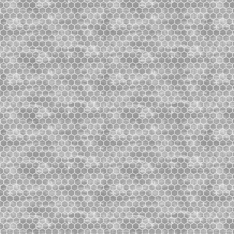 Fabric Editions Gray Honeycomb Cotton Fabric