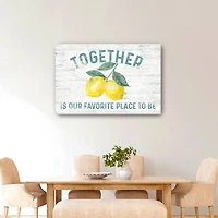 Happy Thoughts I On White Canvas Giclee