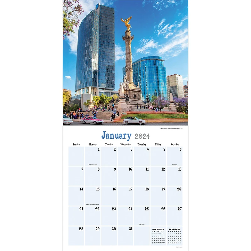 TF Publishing Mexico Wall Calendar