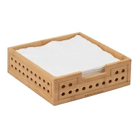 Mind Reader Lattice Bamboo Paper Towel & Napkin Holder Set