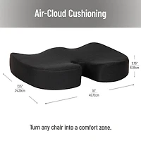 Mind Reader Memory Foam Seat Cushion with Air-Cloud Technology