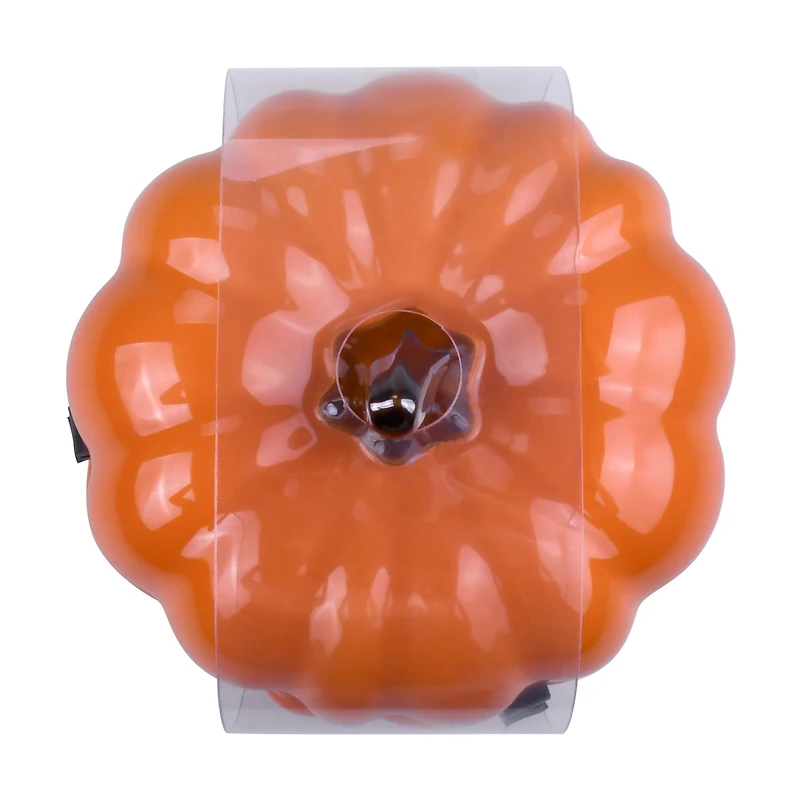 4.75" Orange Ceramic Pumpkin Cocotte by Makery™