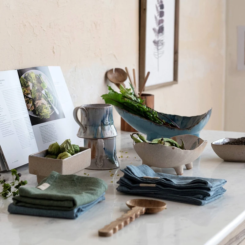 Hello Honey® 3.5" Autumnal Harmony Reactive Glaze Mugs, 4ct.