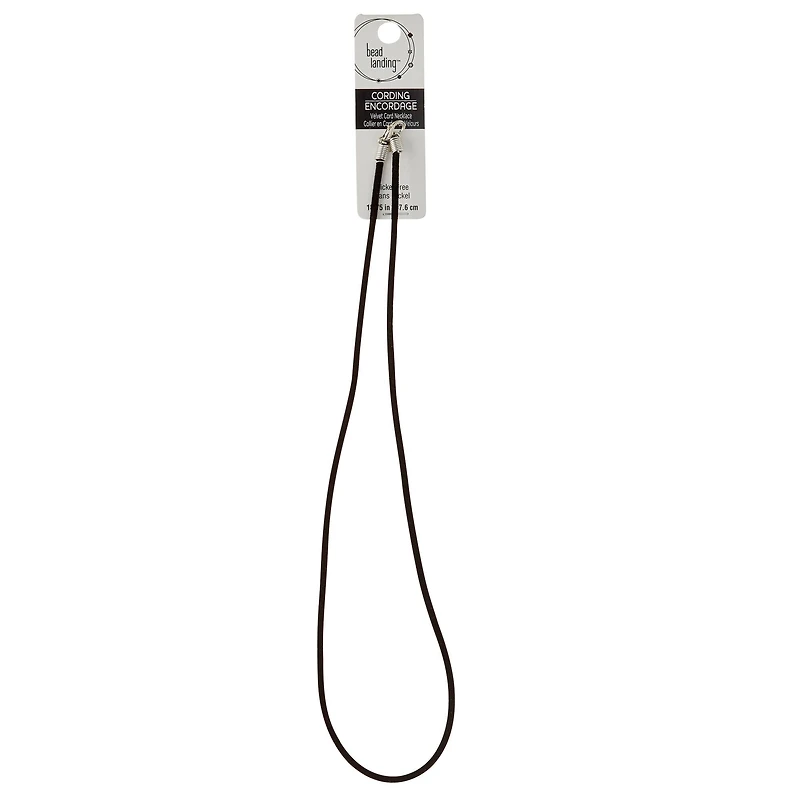 Bead Landing® Black Velvet Cord Necklace