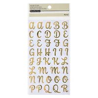 12 Packs: 83 ct. (996 total) Gold Foil Alphabet Stickers by Recollections™