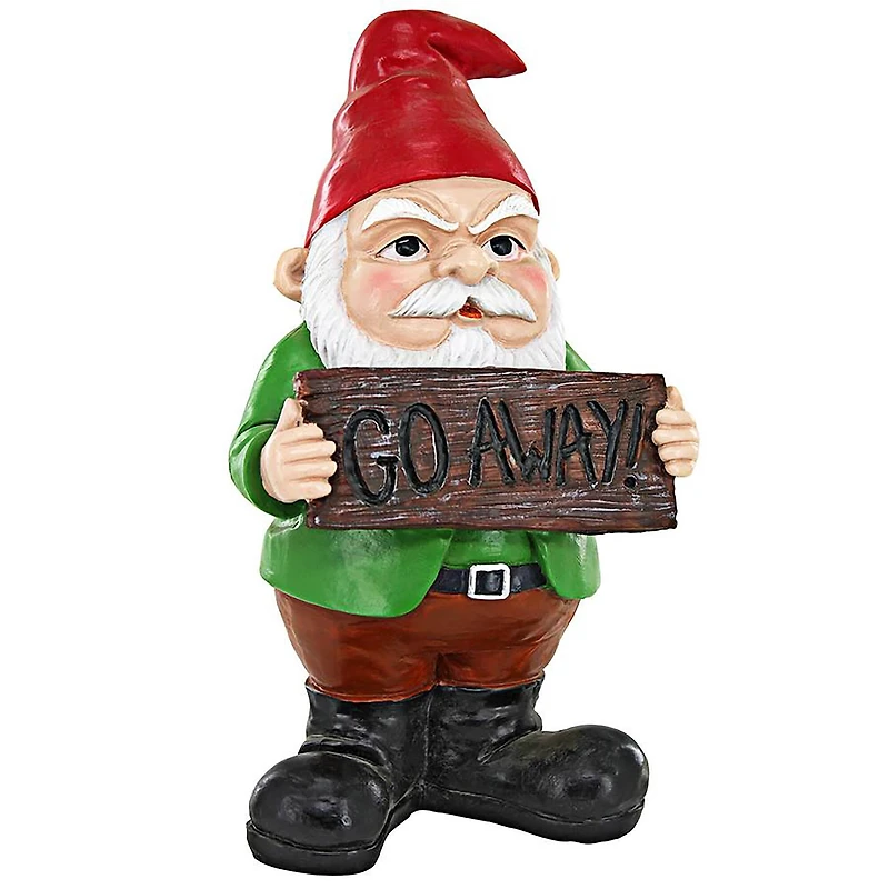 Design Toscano 8" Mr. Bad Attitude Unwelcoming Garden Gnome Statue