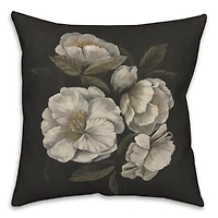 18" Dark Mood Antique Floral Indoor/Outdoor Pillow