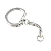 12 Packs: 12 ct. (144 total) Rhodium Snake Keychains by Bead Landing™