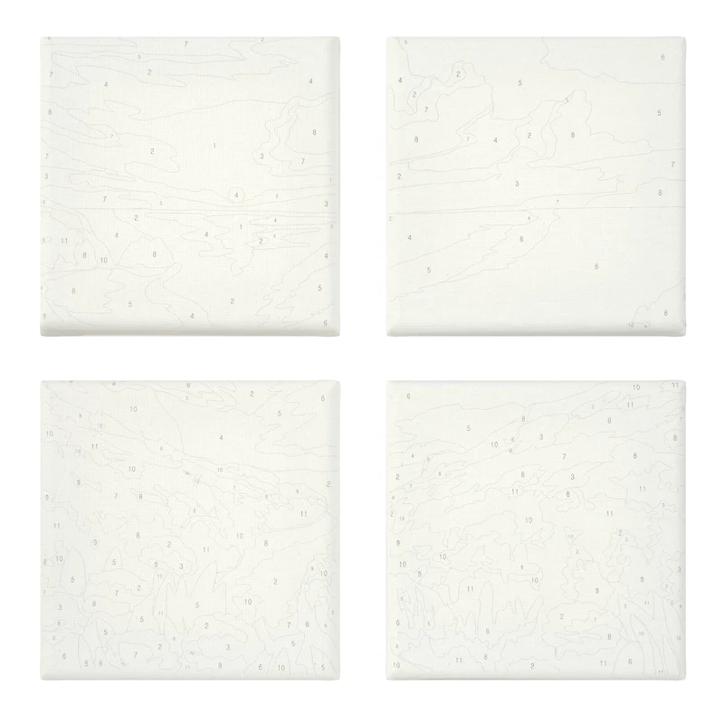 Beach Sunset Paint-by-Number Gallery Mini Kit by Artist's Loft®