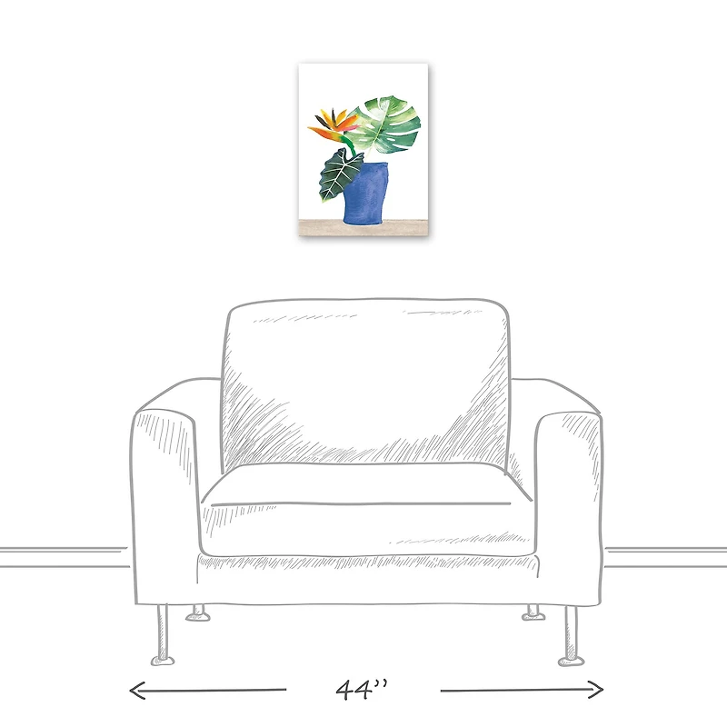 Birds Of Paradise 12" x 16" Canvas Wall Art