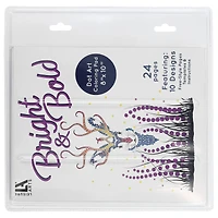 Leisure Arts® Bright & Bold Dot Art Pad & Marker Set