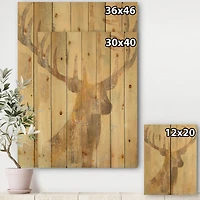 Designart - Golden Deer I