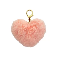 Blue Moon Studio™ Pink Fuzzy Heart Bag Charm