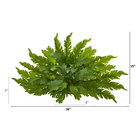 26" Green Fern Artificial Ledge Plant